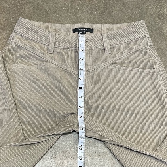 Forever 21 Corduroy Wide Straight Leg Raw Hem Pants - Picture 7 of 9